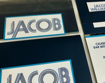 Modern Bar Mitzvah Invitations