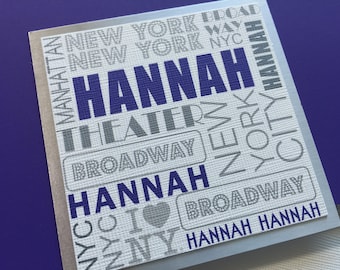 Broadway Bat Mitzvah Invitation