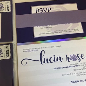 Modern Bat Mitzvah Invitation
