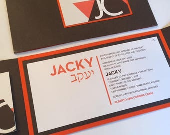 Traditional Bar Mitzvah Invitation