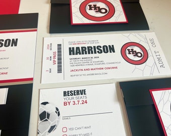 Soccer Bar Mitzvah Invitation