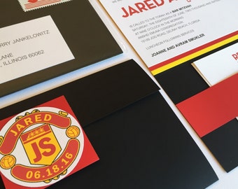 Soccer Bar Mitzvah Invitation