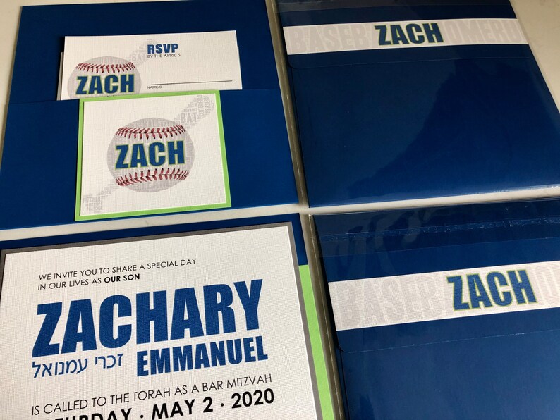 Elegant Bar Mitzvah Invitations - Etsy