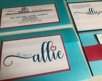 Modern Bat Mitzvah Invitations