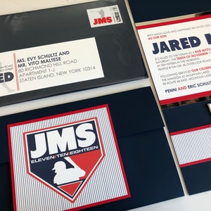 Baseball Bar Mitzvah Invitations