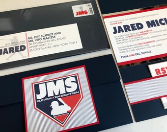 Baseball Bar Mitzvah Invitations