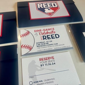 Baseball Bar Mitzvah Invitation