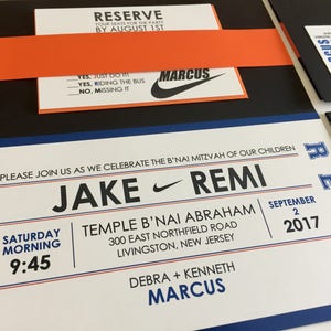 Sports B&#39;nai Mitzvah Invitation