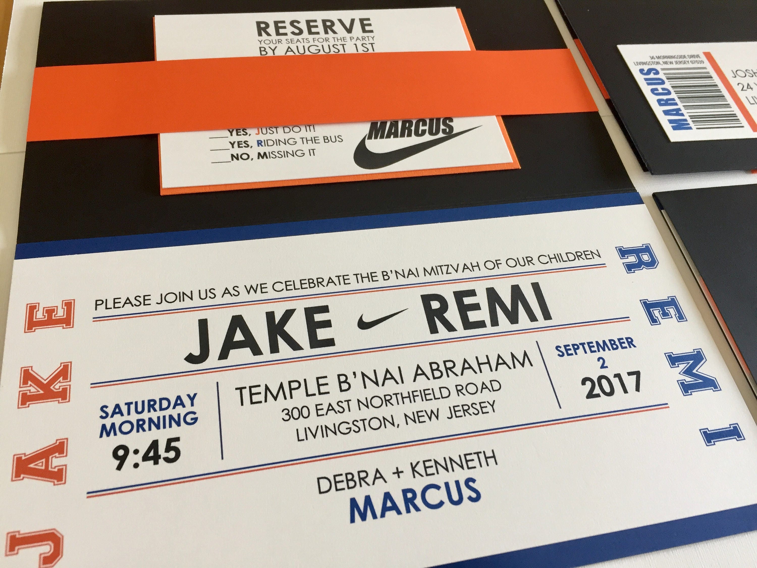 Sports B'nai Mitzvah Invitation - Etsy