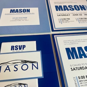 Elegant Bar Mitzvah Invitations