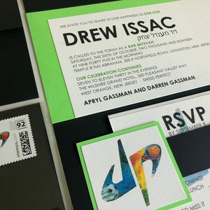 Modern Bar Mitzvah Invitation