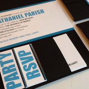 Modern Bar Mitzvah Invitation