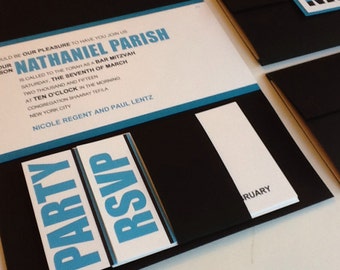 Modern Bar Mitzvah Invitation