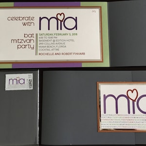 Elegant Bat Mitzvah Invitation