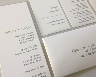 Modern Wedding Invitation