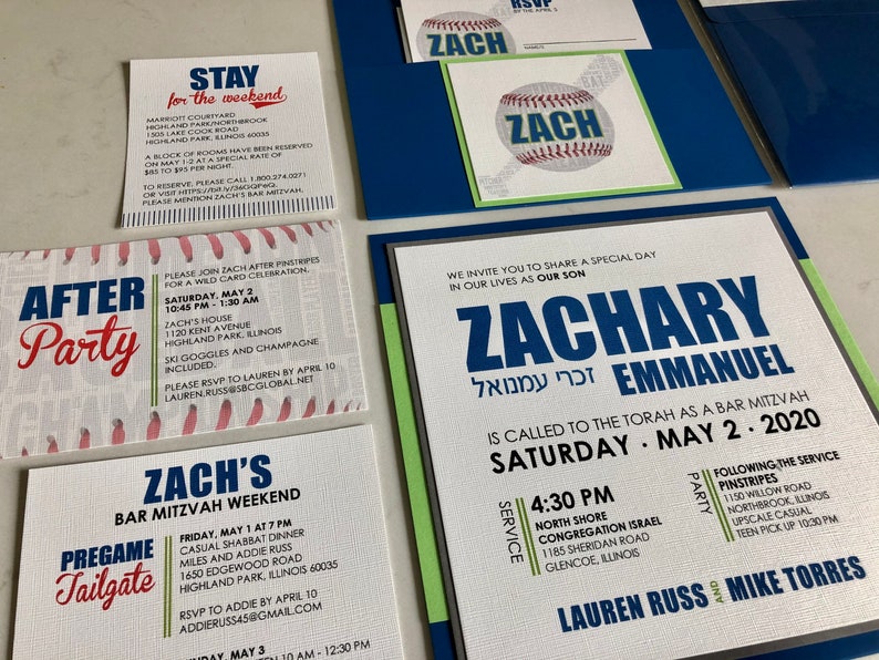 Elegant Bar Mitzvah Invitations - Etsy