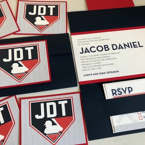 Baseball Bar Mitzvah Invitation