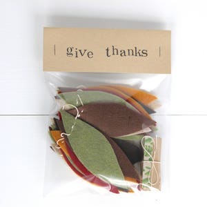 Give Thanks Garland in Maroon, Olive, Oatmeal, Mustard, Brown Thanksgiving Countdown Felt Thanksgiving Garland 3 ft long image 10