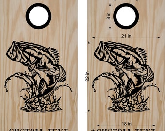 Bag Toss Jelly Fish Tropical Themed Light Weight Corn Hole 1x4 Regulation Size Custom Cornhole Board Game Set