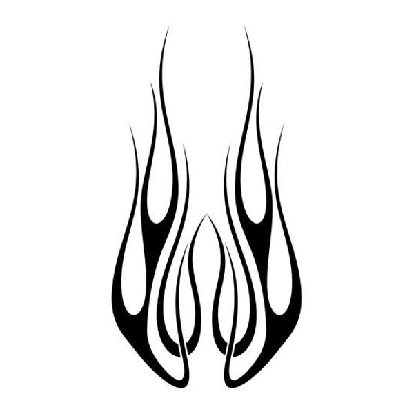 Auto Truck Car Hood Flames Graphics Decals HH55