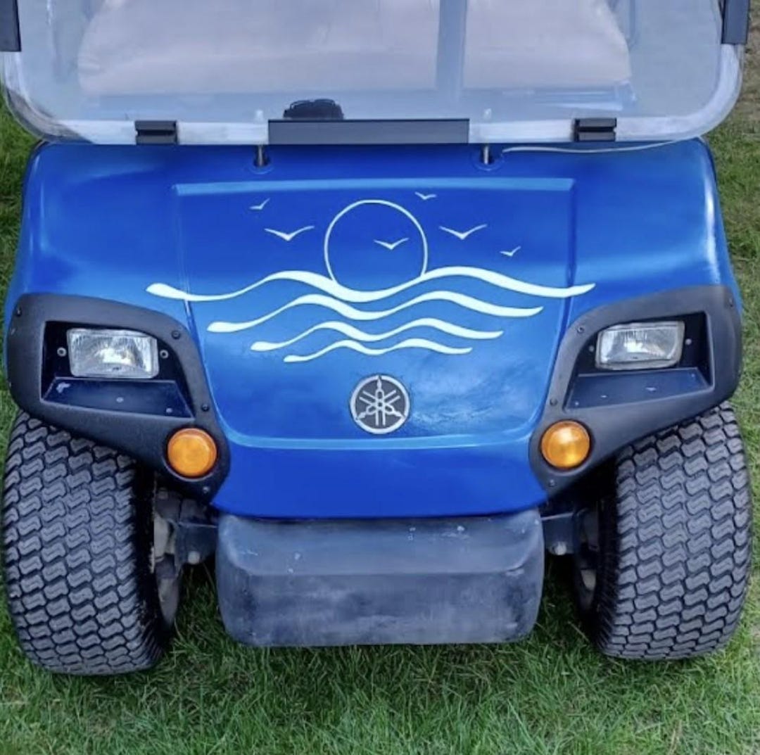 Sunset Waves Birds Golf Cart Dune Buggy Side by Side ATV Decals ...