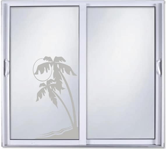 Diy Etched Glass Vinyl Window Films Front Shower Patio Sliding Etsy