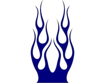 Flame Hood Decals Traditional Hot Rod Graphics - Vinyl Car Truck Stickers HH58