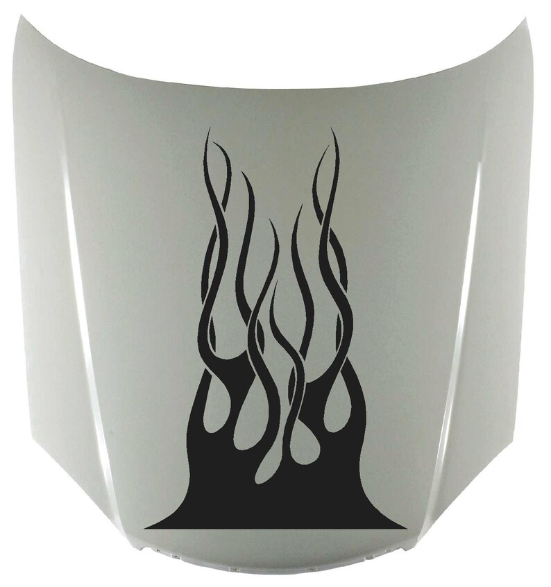 Flame Hood Decals Auto Decals Dune Buggy Decals Truck Hood Etsy