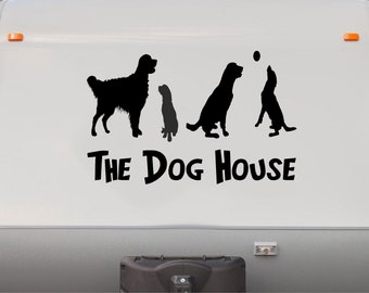 The Dog House RV Camper Decal- Sticker Graphic- Custom Text Mural- Motorhome Replacement Decals