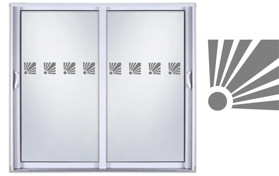 Safety Sliding Glass Door Etched Front Entry Vinyl Decal Privacy Office Shower Decals Window Sticker 09 Safety Sliding Glass Door Etched, Sliding Glass Door Decals