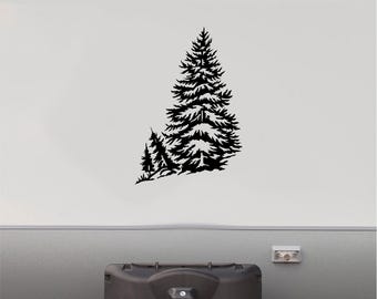 RV Camper Graphics Decals Stickers Pine Tree Decal: Custom Motorhome Mural