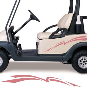 Golf Cart Decals  GC109   Golfer Golfing Stickers Auto Truck Racing Graphics