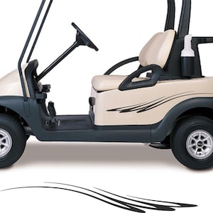 Golf Cart Decals  GC505   Golfer Golfing Stickers Auto Truck Racing Graphics