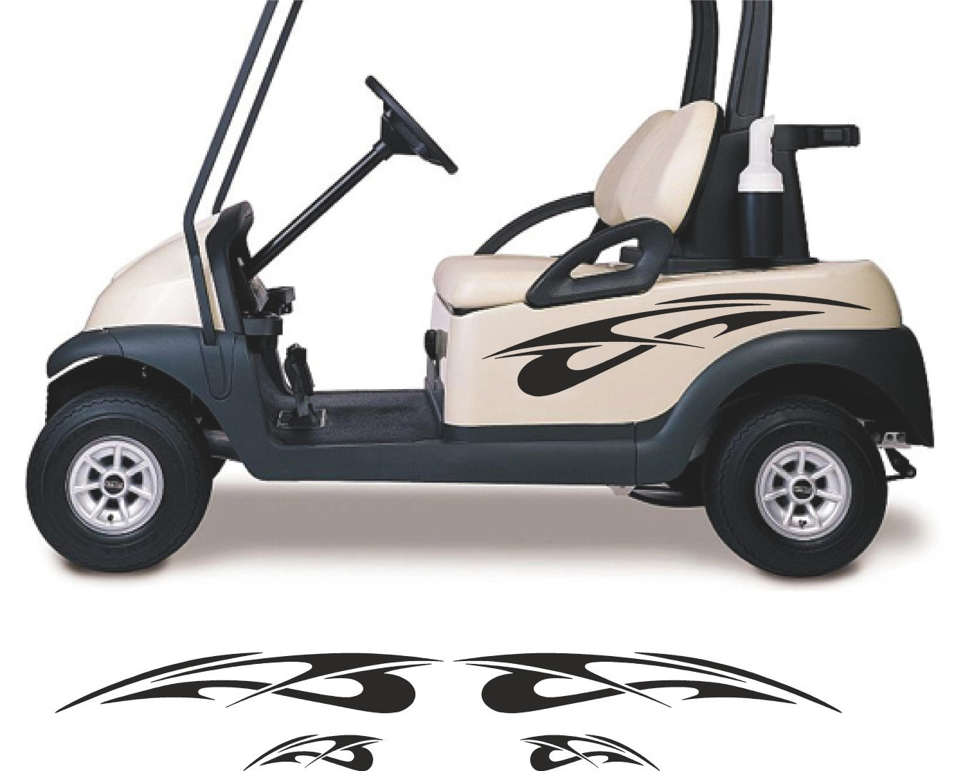 Golf Cart Decals  GC83   Golfer Golfing Stickers Auto Truck Racing Graphics