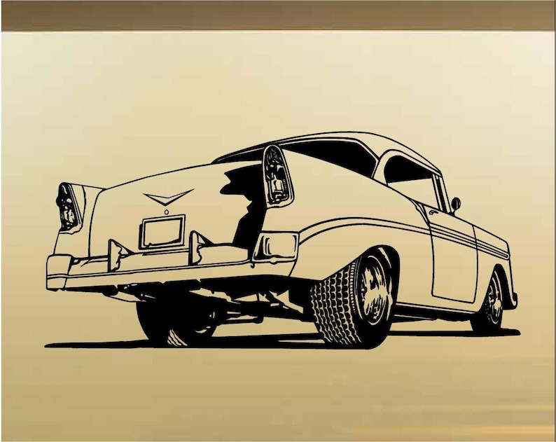 Muscle Car Wall Decal Muscle Car Decals Muscle Car Sticker Etsy