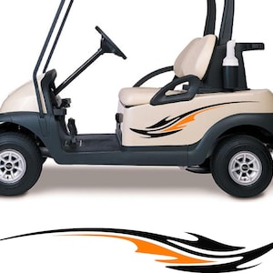 Two Color Golf Cart Decals ATV ORV Side by Side Stickers Auto Truck Racing Graphics MR001