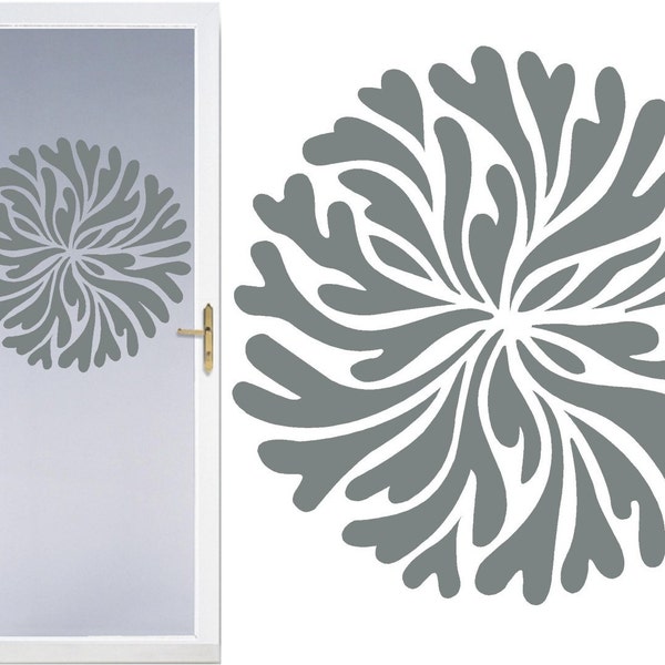 Etched Glass Decal Etsy