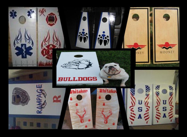 Compass Cornhole Board DecalsBean Bag TossWrapsPersonalized Etsy