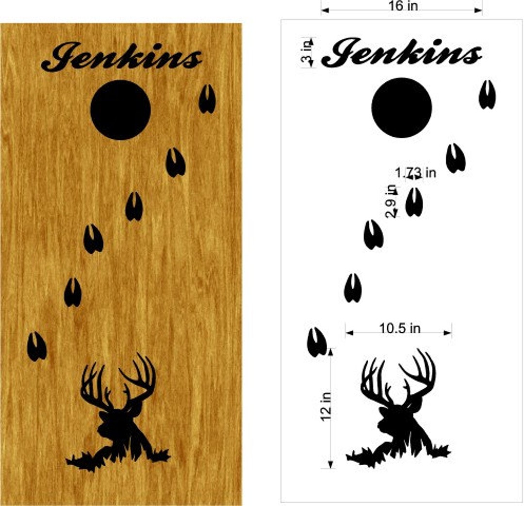 Hunting Fishing Cornhole Board Decals Skins Bean Bag Toss Hunting