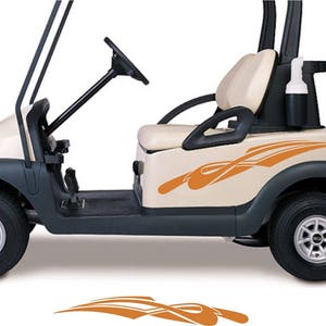 Golf Cart Decals  GC97   Golfer Golfing Stickers Auto Truck Racing Graphics