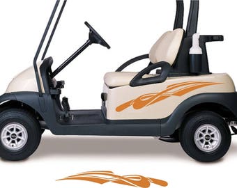 Golf Cart Decals  GC97   Golfer Golfing Stickers Auto Truck Racing Graphics