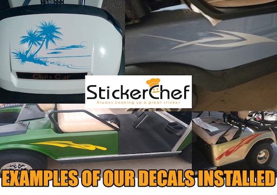 Golf cart sale decals