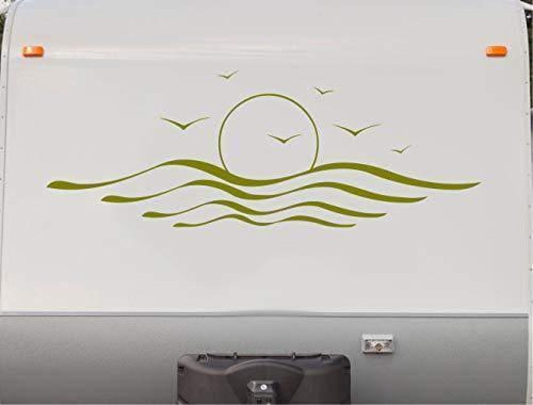 RV Camper Graphics Decals Stickers Sunset - Custom - Personalized ...