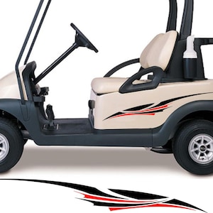Two Color Golf Cart Decals ATV ORV Side by Side Stickers Auto Truck Racing Graphics GCA1218
