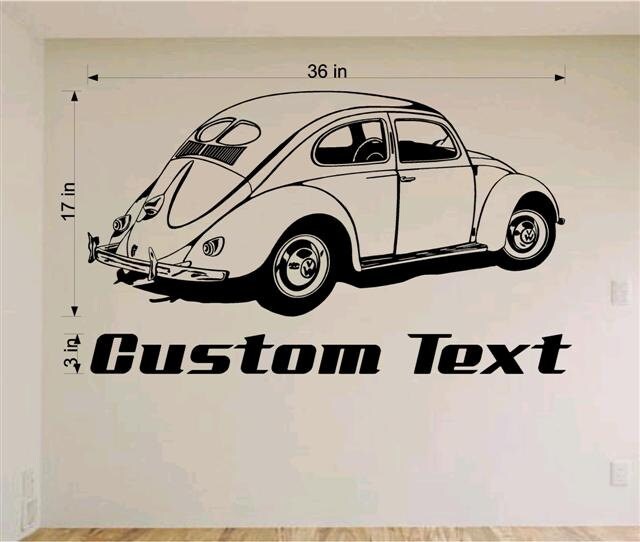1948 VW Bug Beetle Car Muscle Car Decals Muscle Car Sticker Etsy