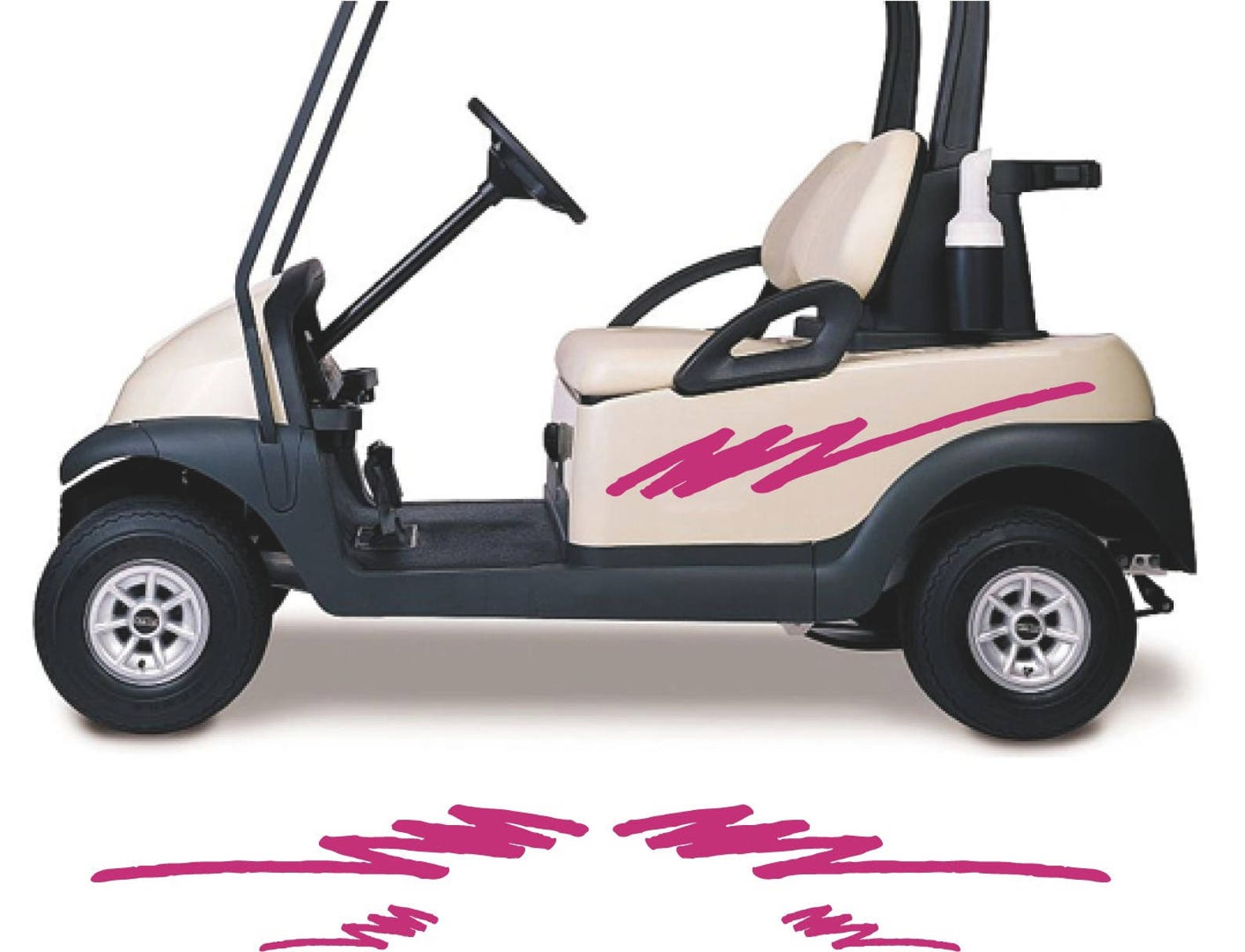 Golf Cart Decals GC64 Golfer Golfing Stickers Auto Truck Etsy