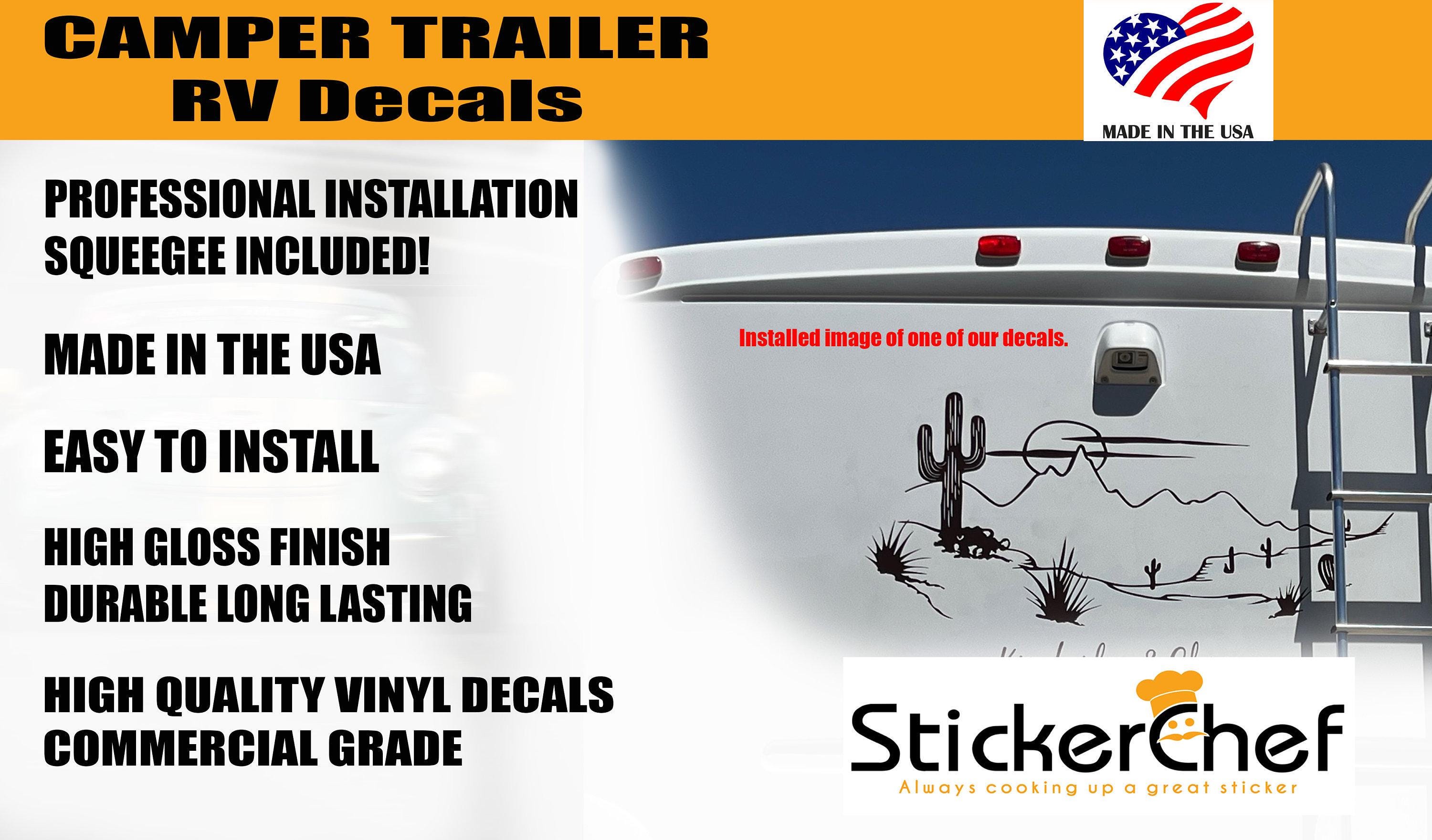 Type C Rv Sticker RV Camper Graphics Decals Stickers Swoosh Stripe - Kit for Motorhome ...