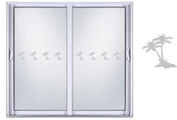Frosted Glass Safety Stickers Etch Patio Doors Safety Window Manifestations 