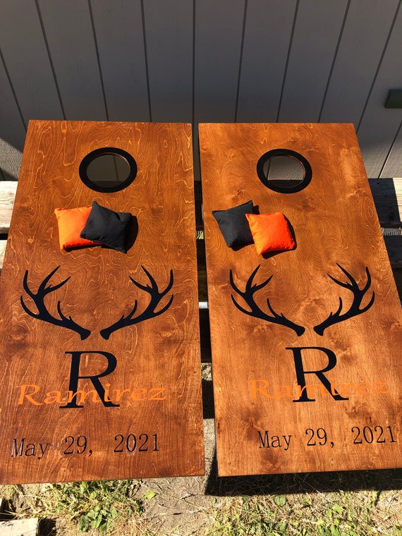 Custom Family Name Stencil - Cornhole Toss Size