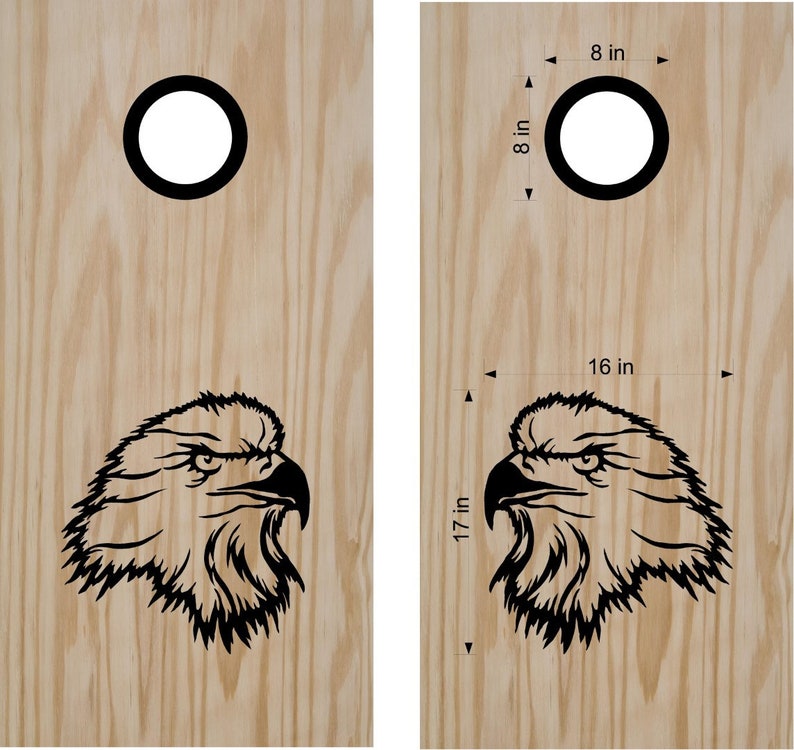 Eagle Cornhole Board Decals Stickers Bean Bag Toss Personalized Cornhole USA Cornhole Decals Vinyl Stickers